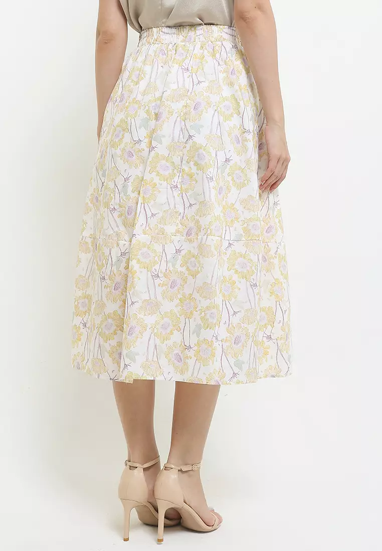 Jual Chic Simple Flo Print Tier Skirt Original 2026 | ZALORA Indonesia