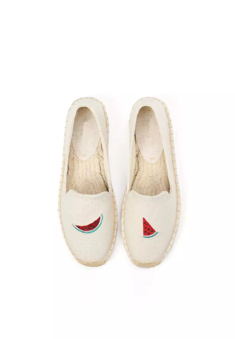 Embroidered Canvas Espadrilles HB45433