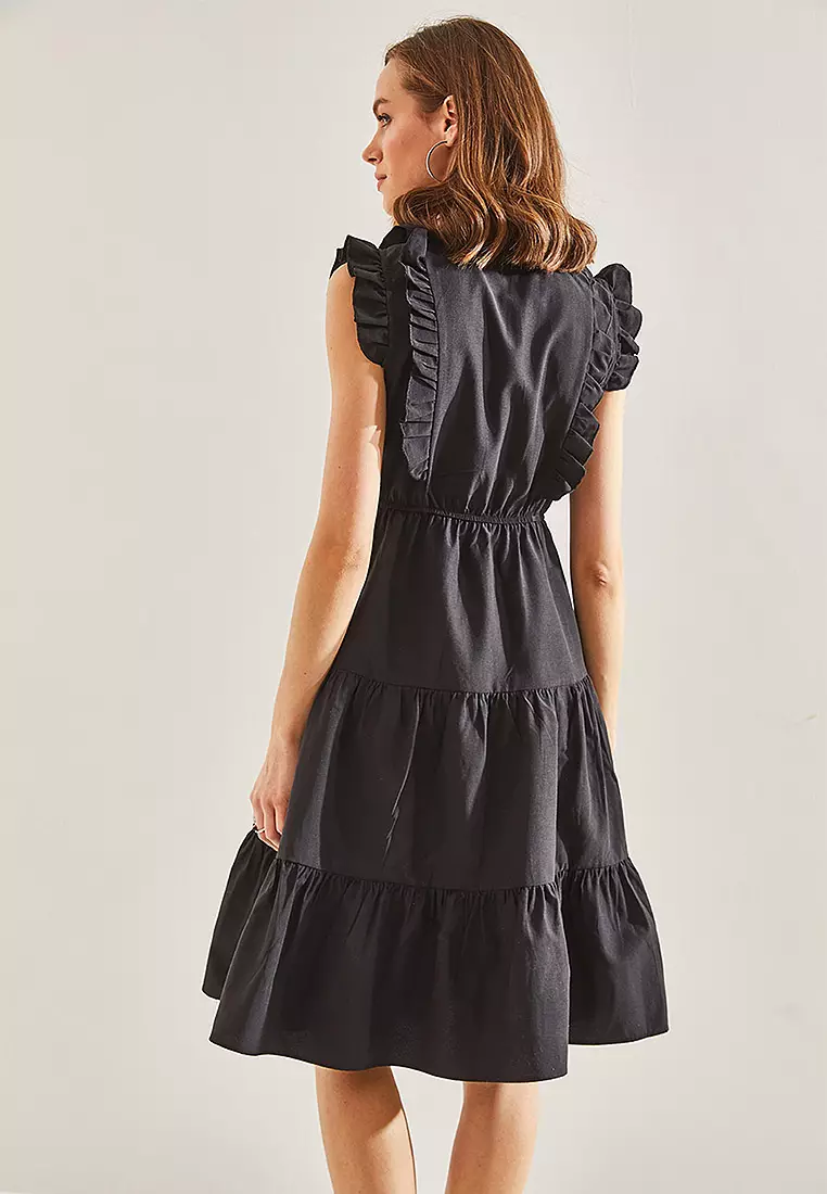 Frilly Buttoned Dress
