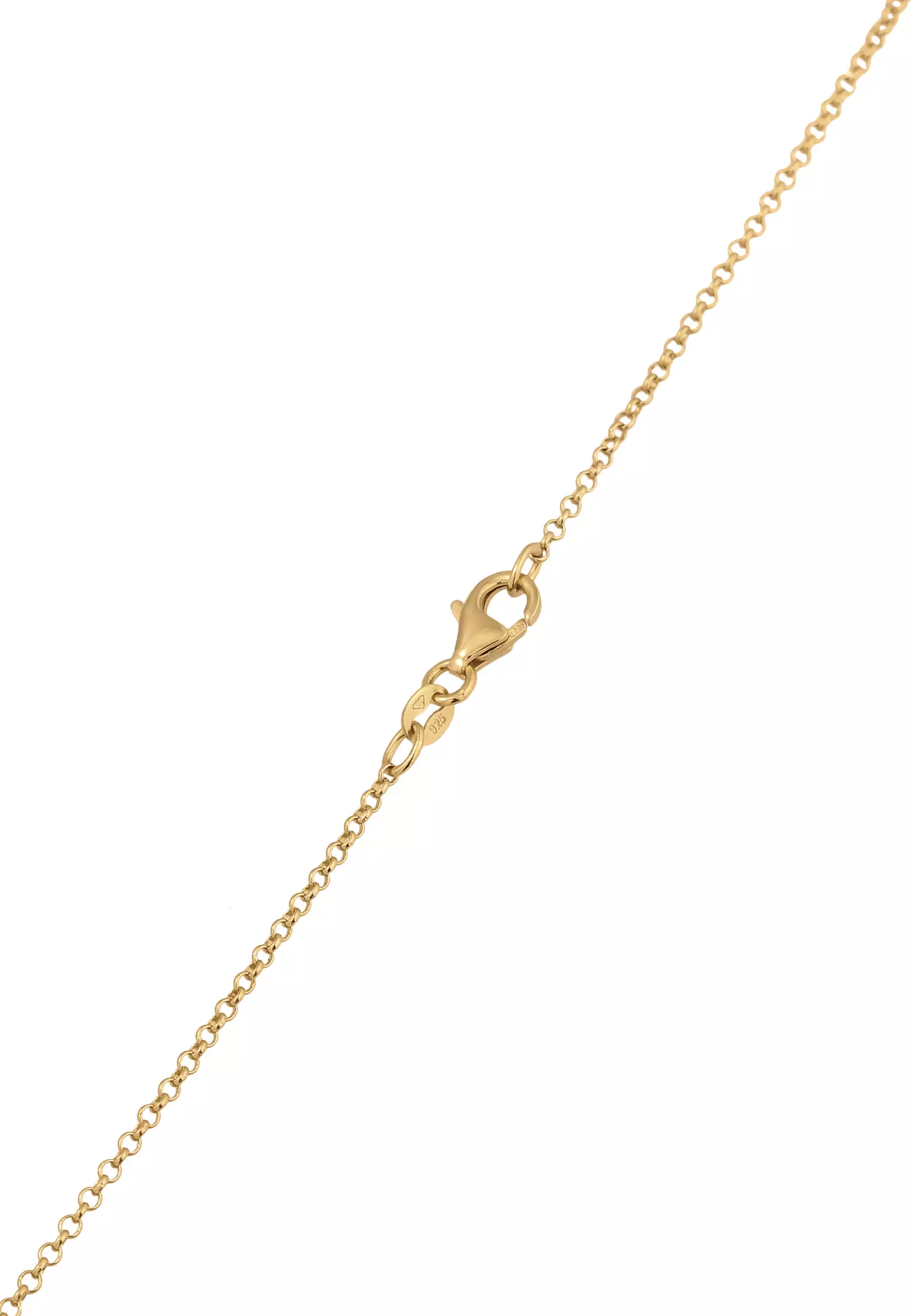 Necklace Plate Pendant Basic Round Gold Plated