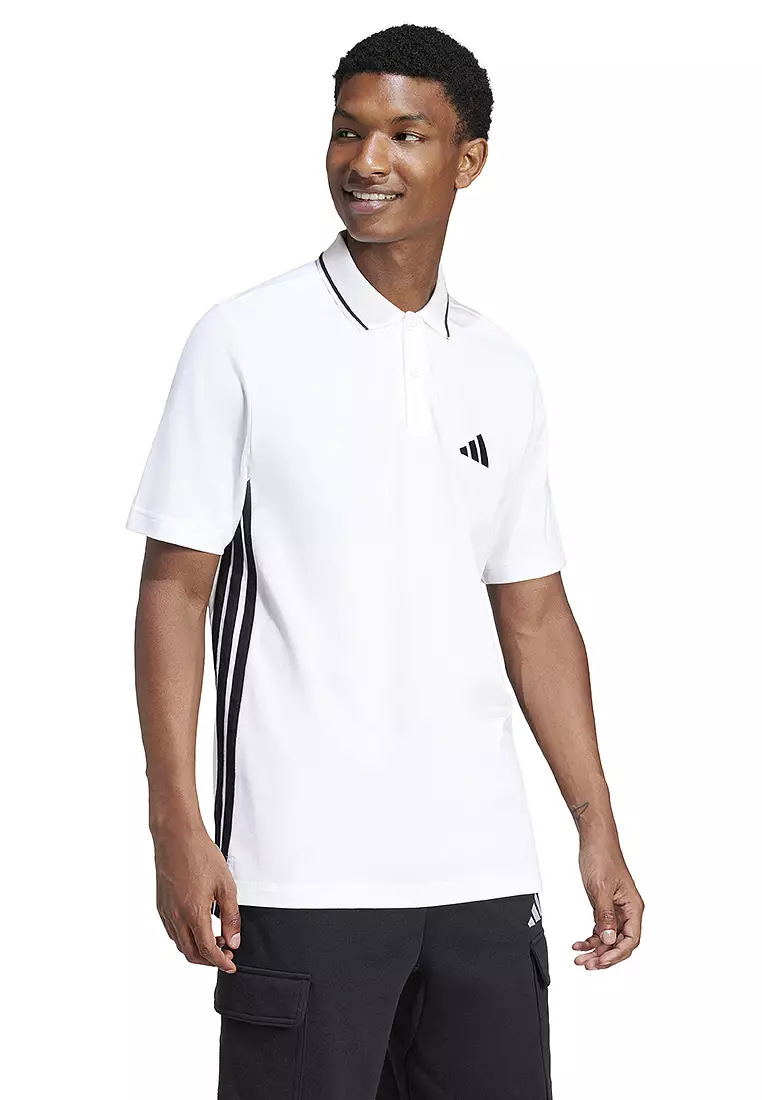 Essentials 3-Stripes Piqué Polo Shirt