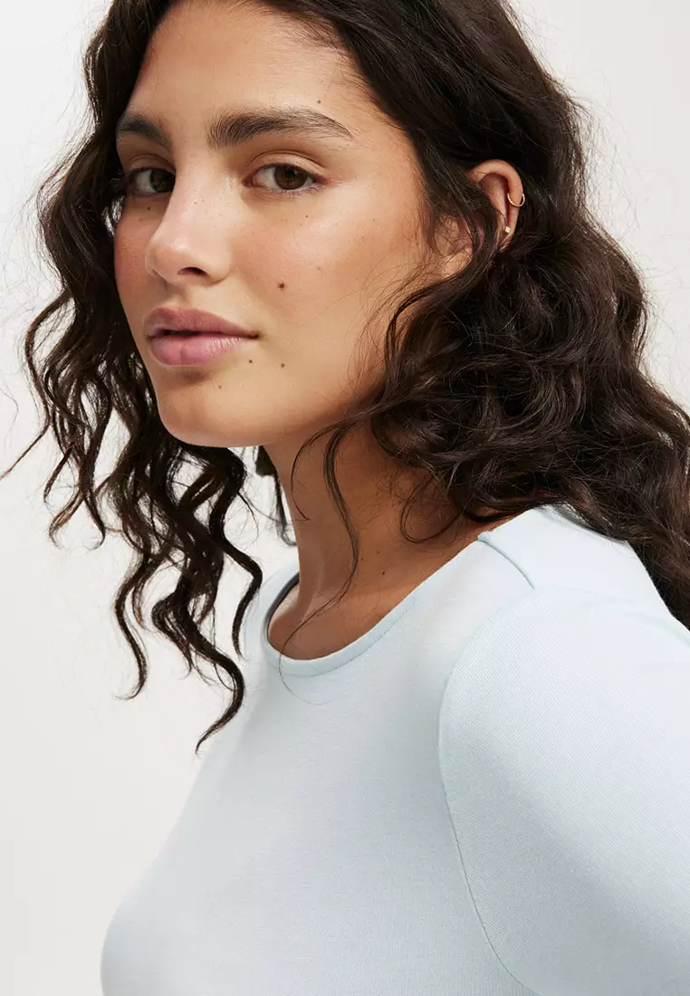 Sunday Boat Neck Long Sleeve Top