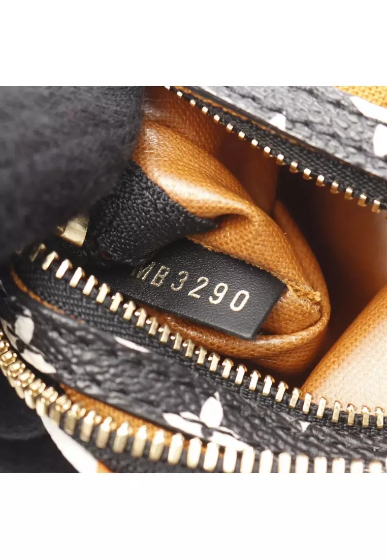 Pre-Loved Louis Vuitton Speedy Bandouliere 25 LV Craft monogram giant Handbag PVC orange multicolor 2WAY