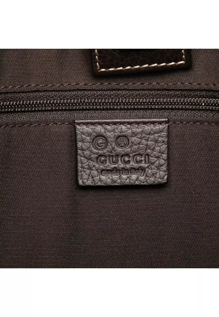 Pre-Loved Gucci Gg Crystal Abbey D Ring Convertible Tote