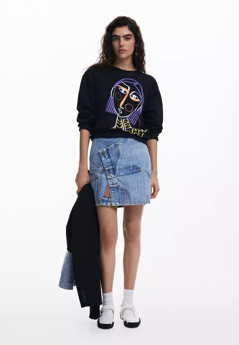 Women's printed sweatshirt