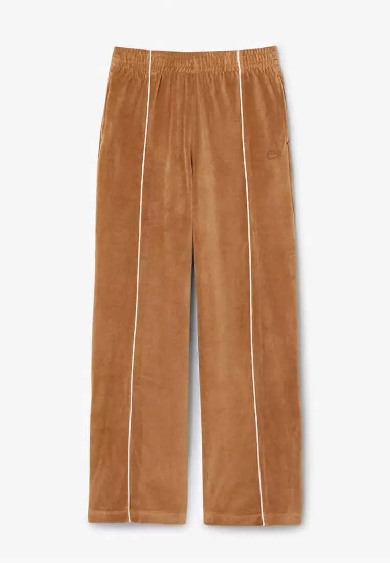 Trim Accent Velour Sweatpants