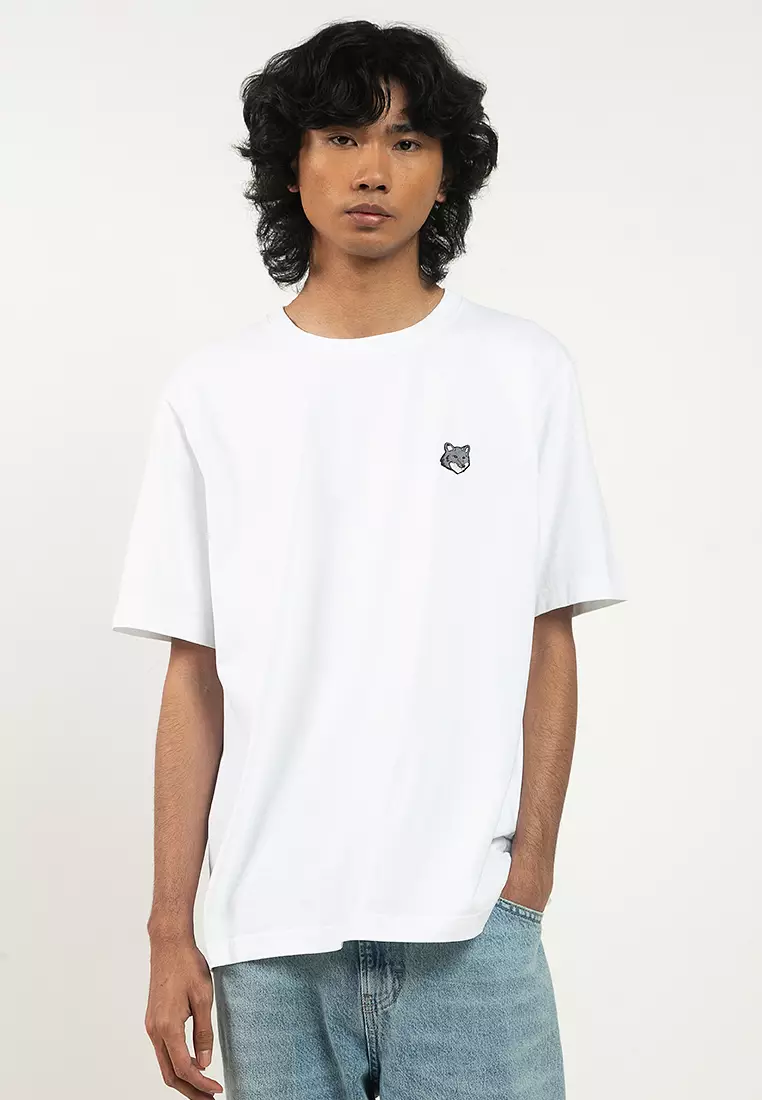 MAISON KITSUNÉ フォックスヘッドコンフォートTシャツ ホワイト Buy Maison Kitsune Fox Head Comfort T-Shirt 2026 Online | ZALORA