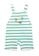 Toffyhouse white and green Toffyhouse green striped dungaree with t-shirt set 755B9KABE021ABGS_6