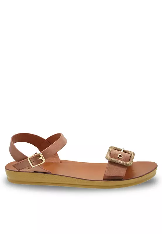 Discount on Noveni  shoes - SKU: Sling Back Faux Leather Strap Casual Sandals