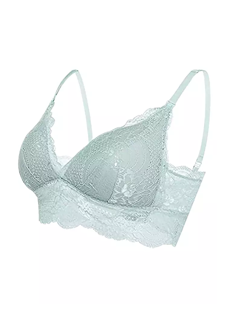 Premium Isabel Sexy Nursing Bra in Mint 母乳哺乳内衣无钢圈纯棉喂奶前开扣式孕妇文胸