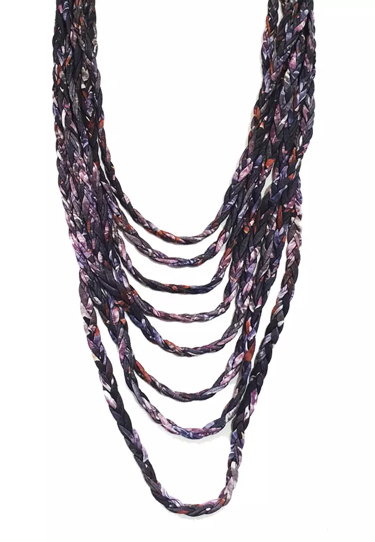 Infinity Scarf Necklace Black