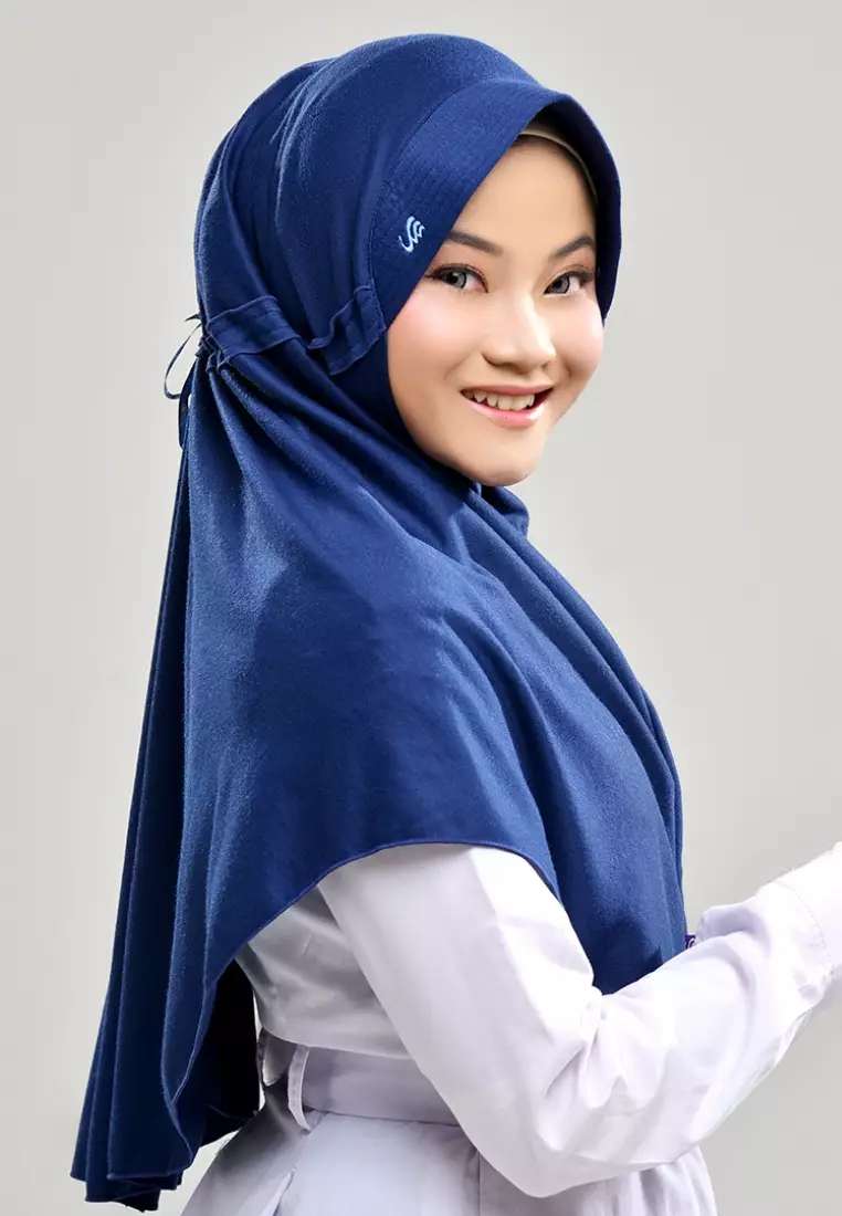 Rabbani - Kerudung Sekolah Instan Innova Lx - Navy