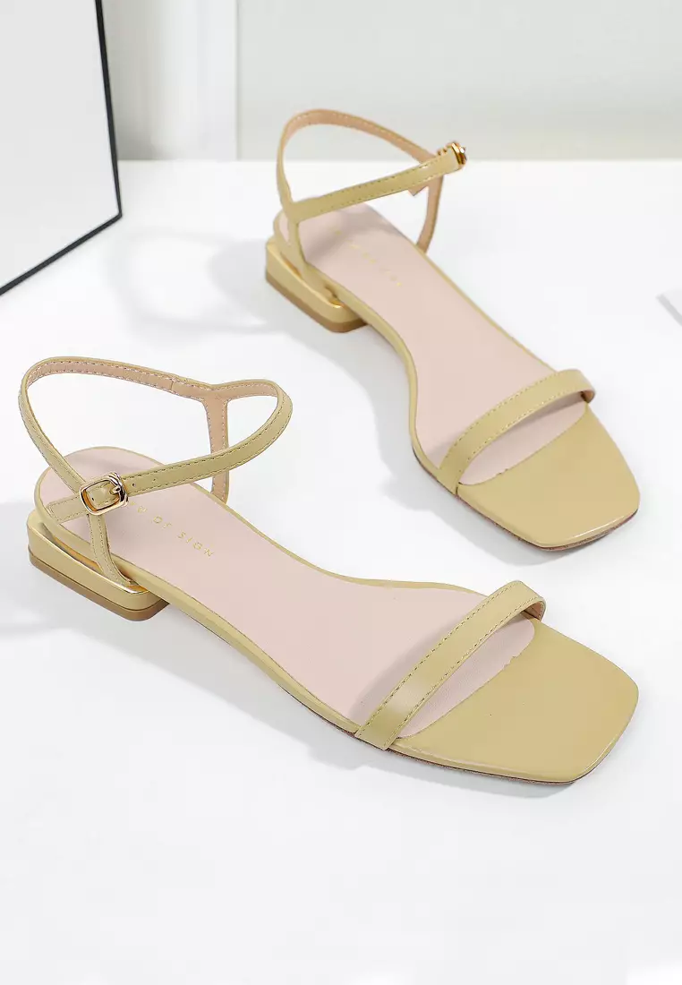 Buy Twenty Eight Shoes Lamb Leather Ankle Strap Flat Sandals 220 1