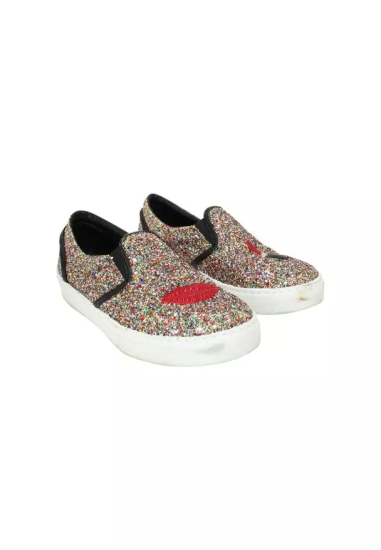 Glitter designer sneakers clearance