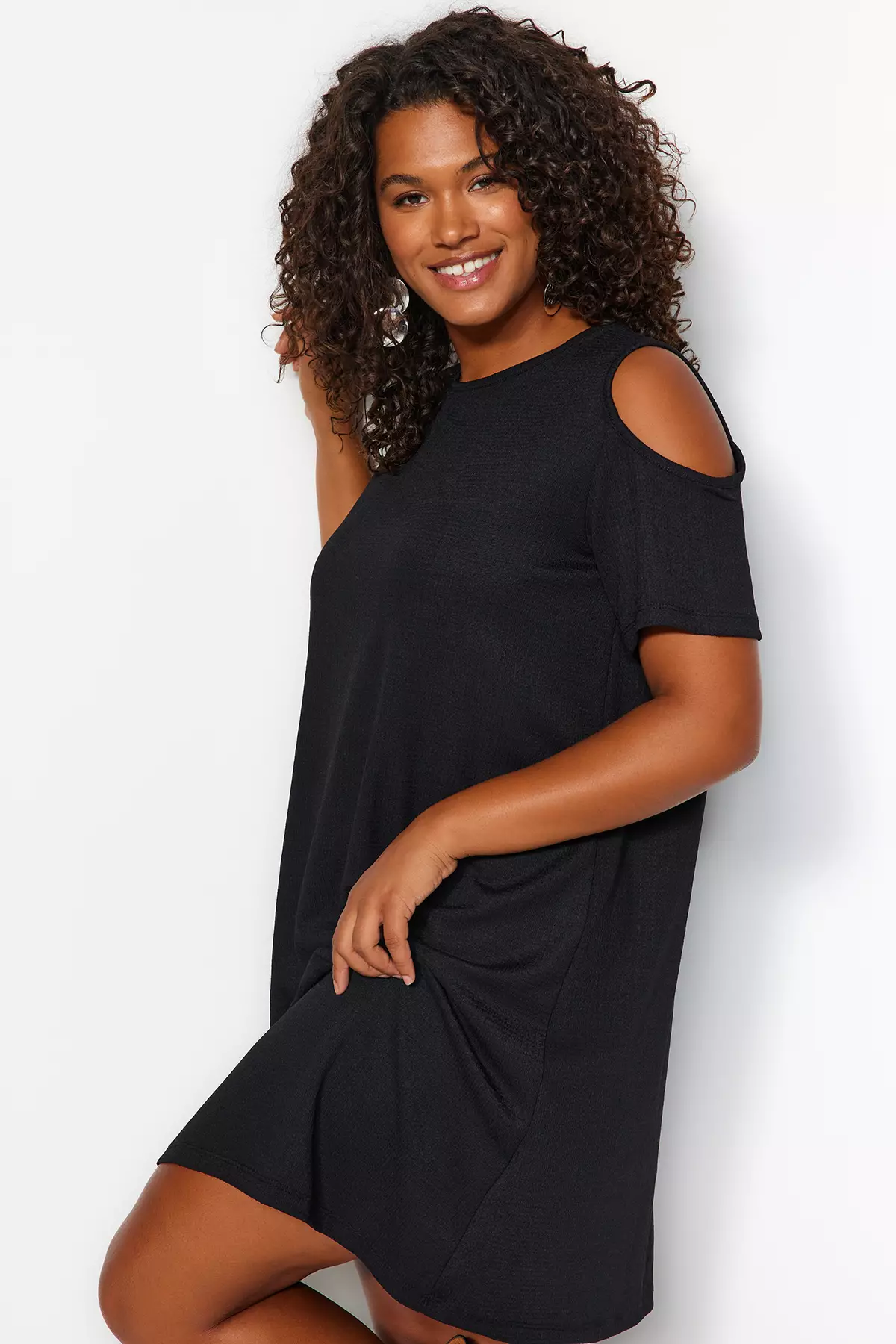 Trendyol Women's Plus Size Knit A-Line Dress Ethiopia