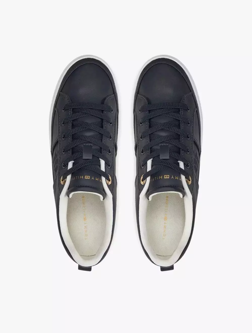 TOMMY HILFIGER - ESEENTIAL VULC SNEAKER MONOGRAM - Navy - Navy