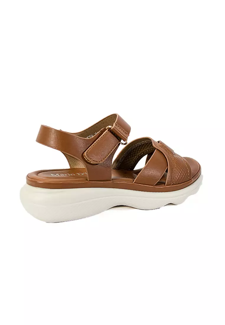 Women's Flats Sandals LX 26578 Brown C52