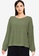 Old Navy green Ribbed Sunday Sleep Ls Oversized Tee 520D2AABB8E683GS_1