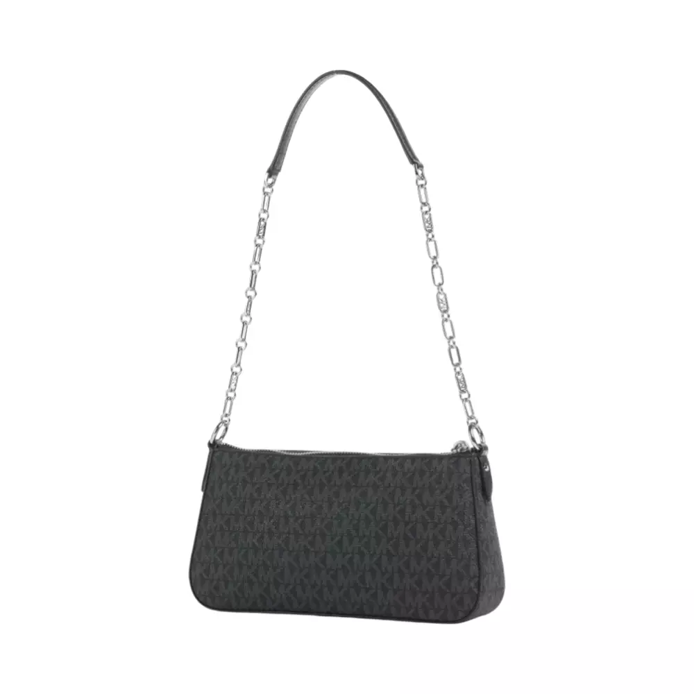 Empire Medium Signature Logo Chain-Link Pochette Black