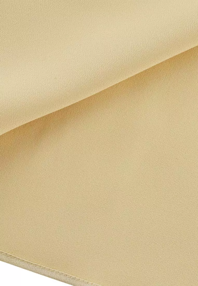 Satin Asymmetric Ruffled Blouse