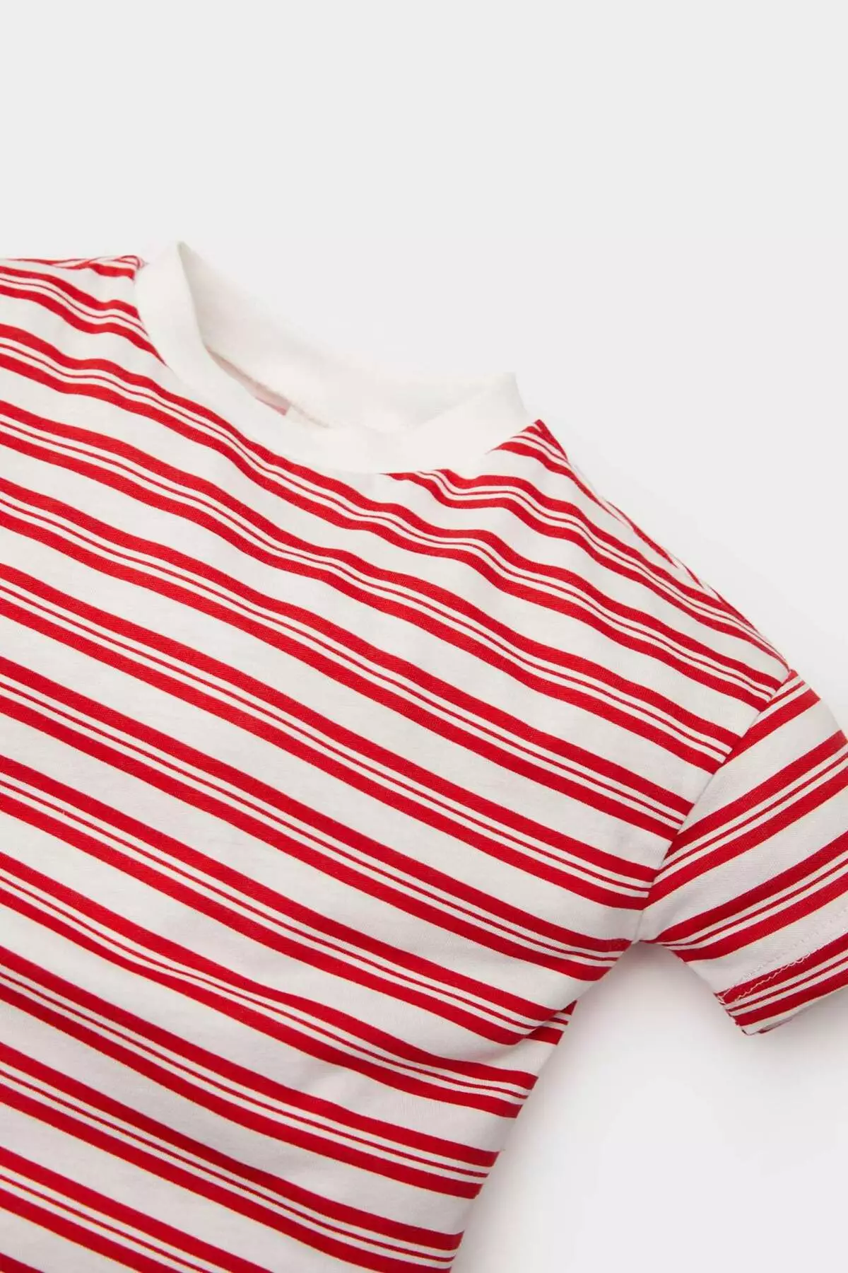 Baby Boy Crew Neck Striped Short Sleeve T-Shirt E3594A525Sm