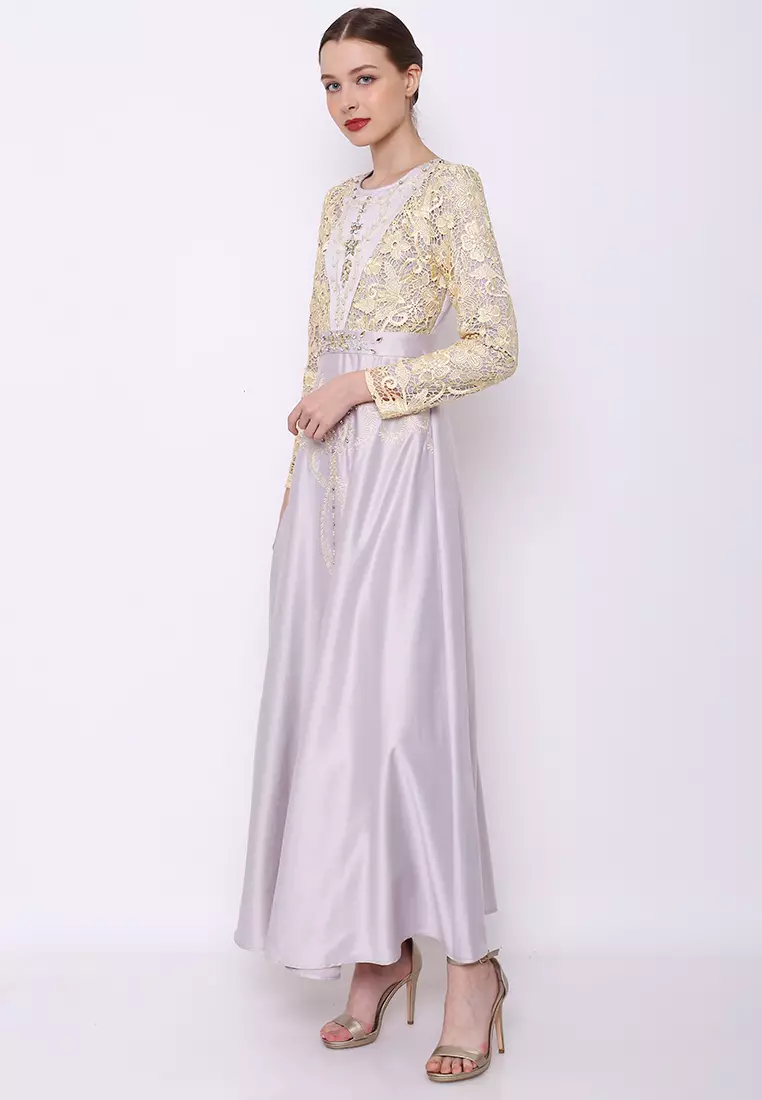Chamoniq Gamis  Brokat Satin