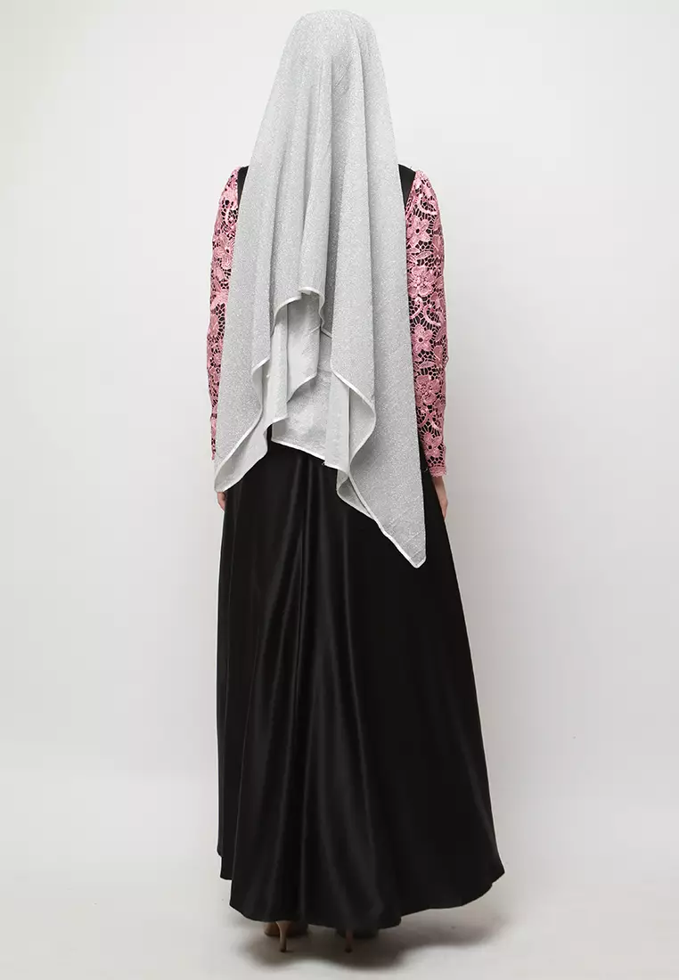 Chamoniq Gamis  Brokat Satin
