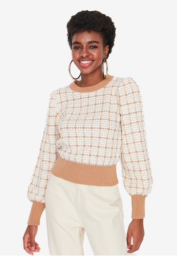 Buy Trendyol Tweed Sweater 2023 Online | ZALORA Singapore