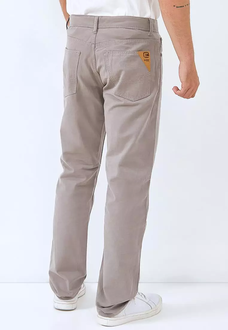 EMBA DENIM - Celana Panjang Pria Regular Fit warna Frost Grey - BS08.1