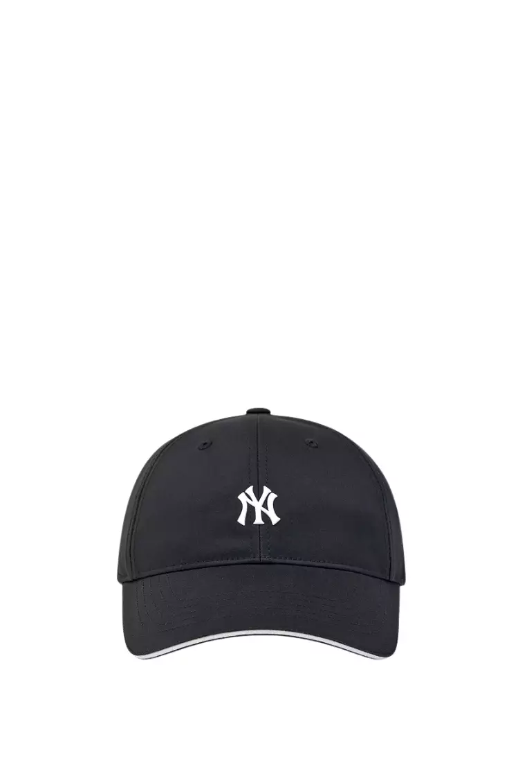 Basic Sportive Unstructured Ball Cap - NY Black