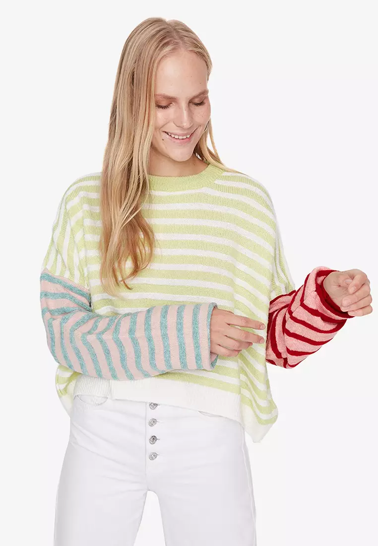Buy Trendyol Striped Sweater 2024 Online ZALORA Philippines