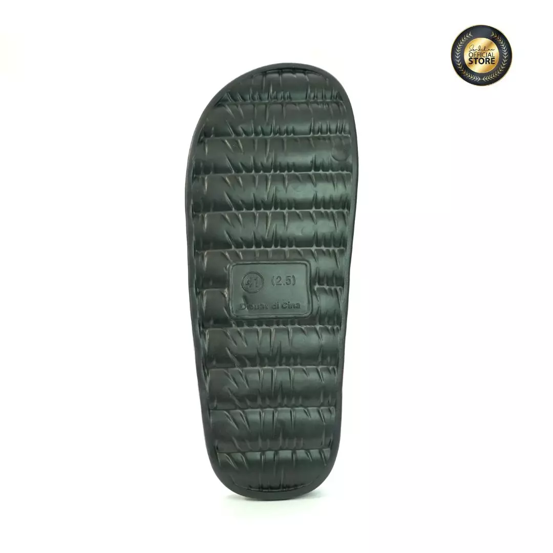 ZANDILAC - SANDAL LAKI DEWASA CH122047LD - HITAM full karet