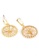 BELLE LIZ gold Tessa Round Weave Gold Earrings 5F694AC7484BAEGS_3