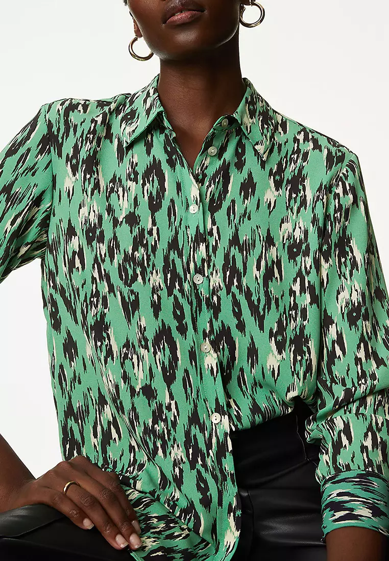 Printed Collared Shirt