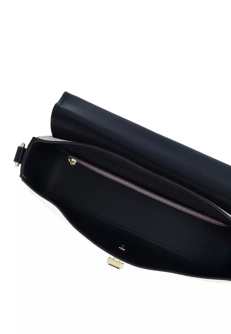 Nautical Stripe Crossbody - Black