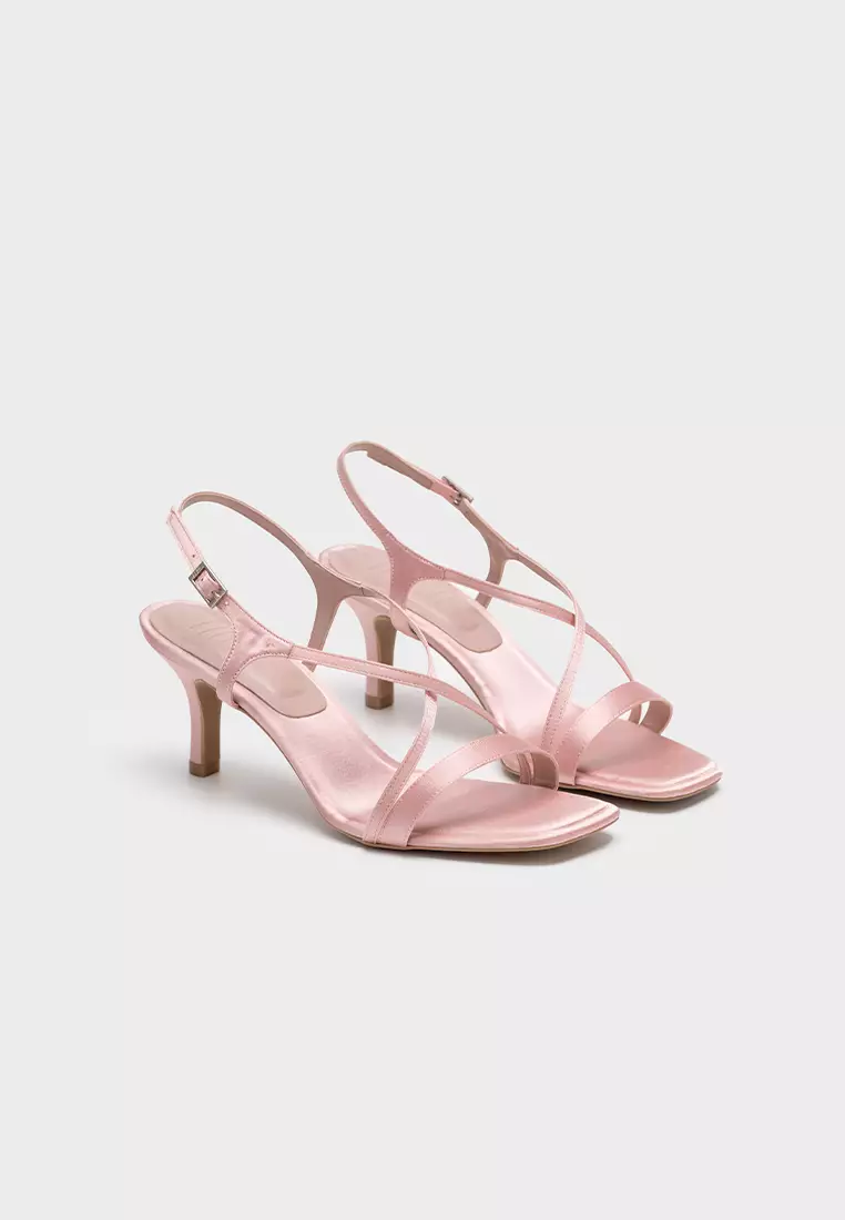 CLOUDFOAM STRAPPY SQUARE TOE MID HEEL SANDAL