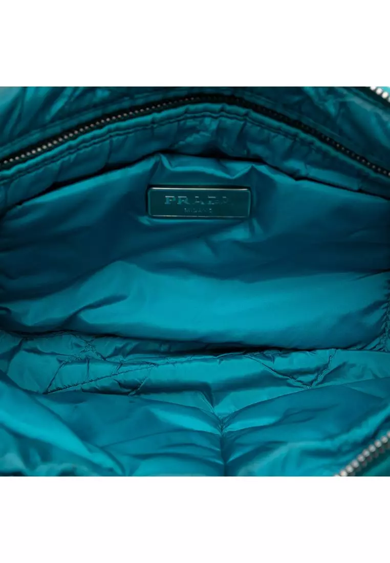 Pre-Loved Prada Tessuto Bomber Clutch