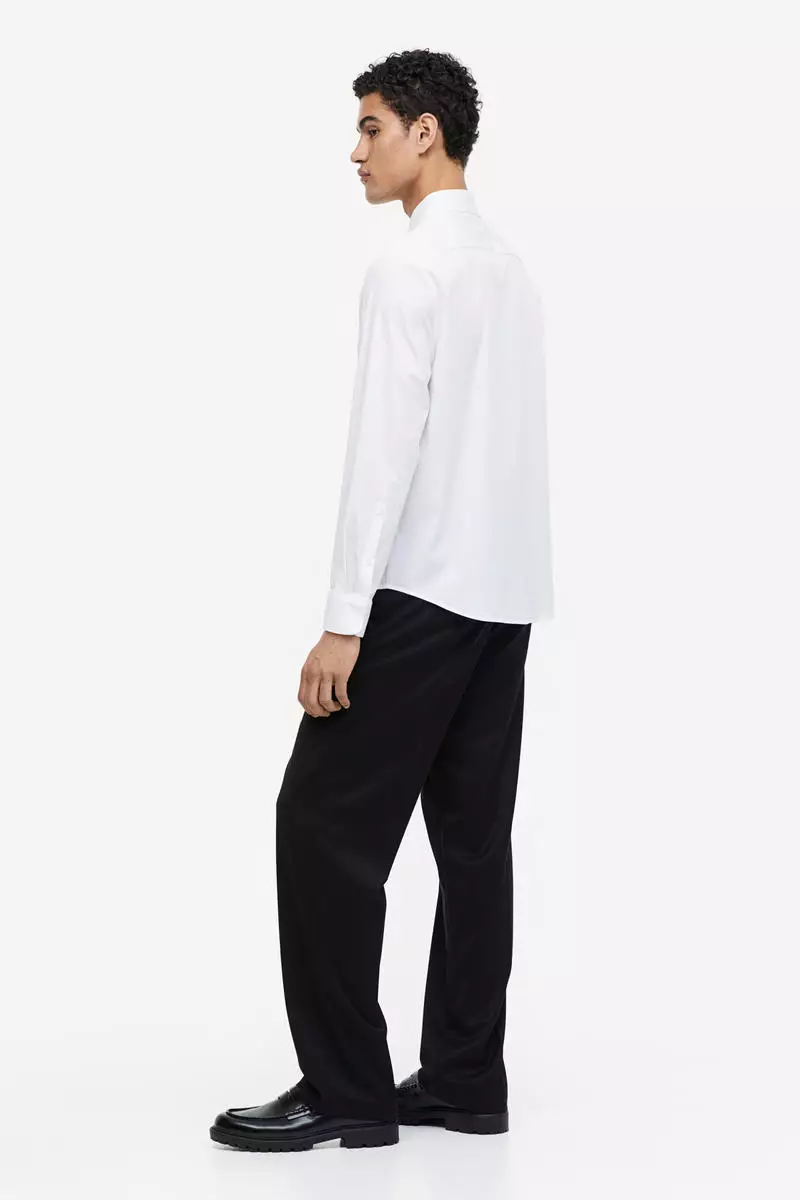 buy-h-m-slim-fit-stretch-shirt-online-zalora-malaysia