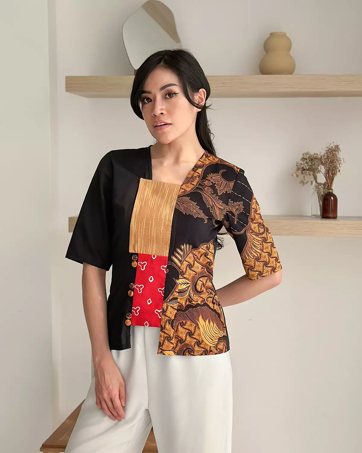 Hiranya Sogan Kendit Jumputan Kebaya