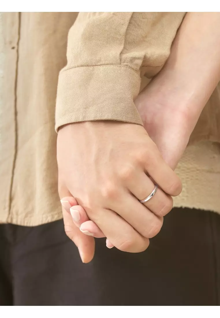 18K Solid Gold & 950 Platinum PROMESSA Majesty Ring for Men (Size: 18, Diameter 18.3mm) 75227R