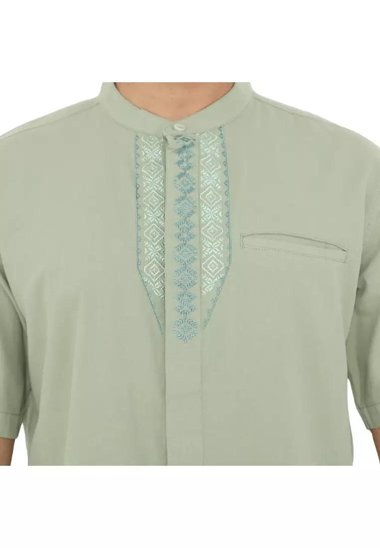 POLICE Kemeja Koko Border Regular Fit Pria