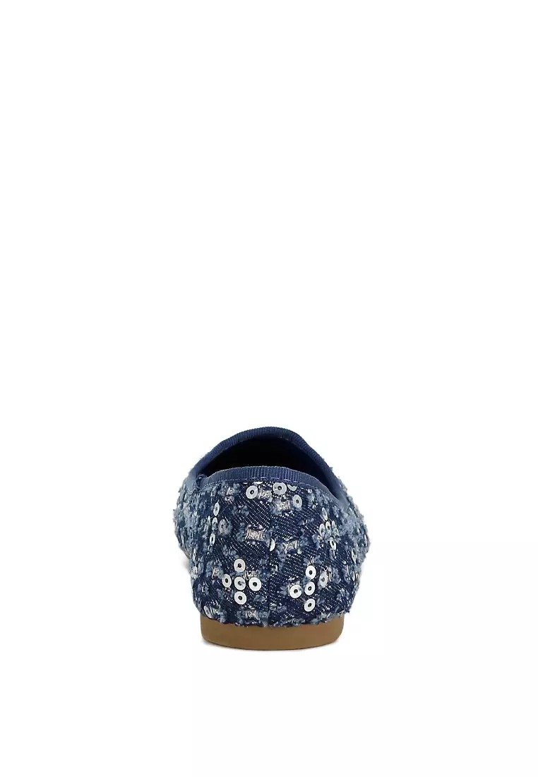 Sepatu Balet Payet Warna Biru