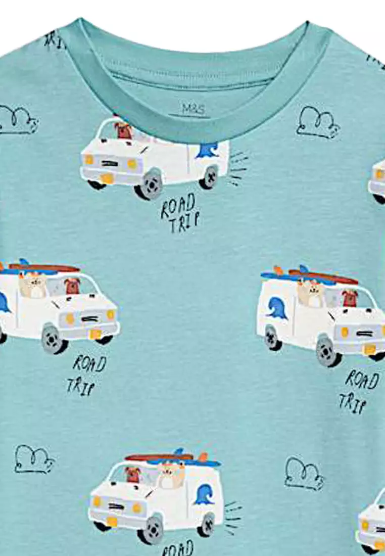 Pure Cotton Shorts Pajama Set