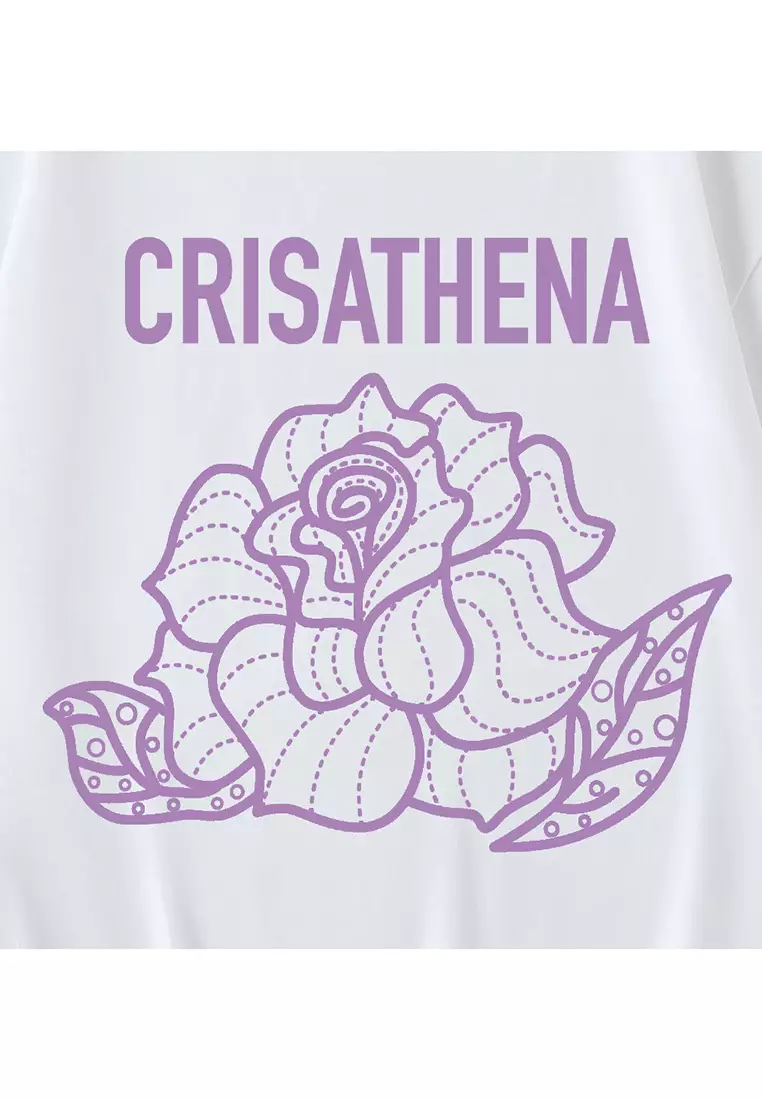 Crisathena Rose T-Shirt in White