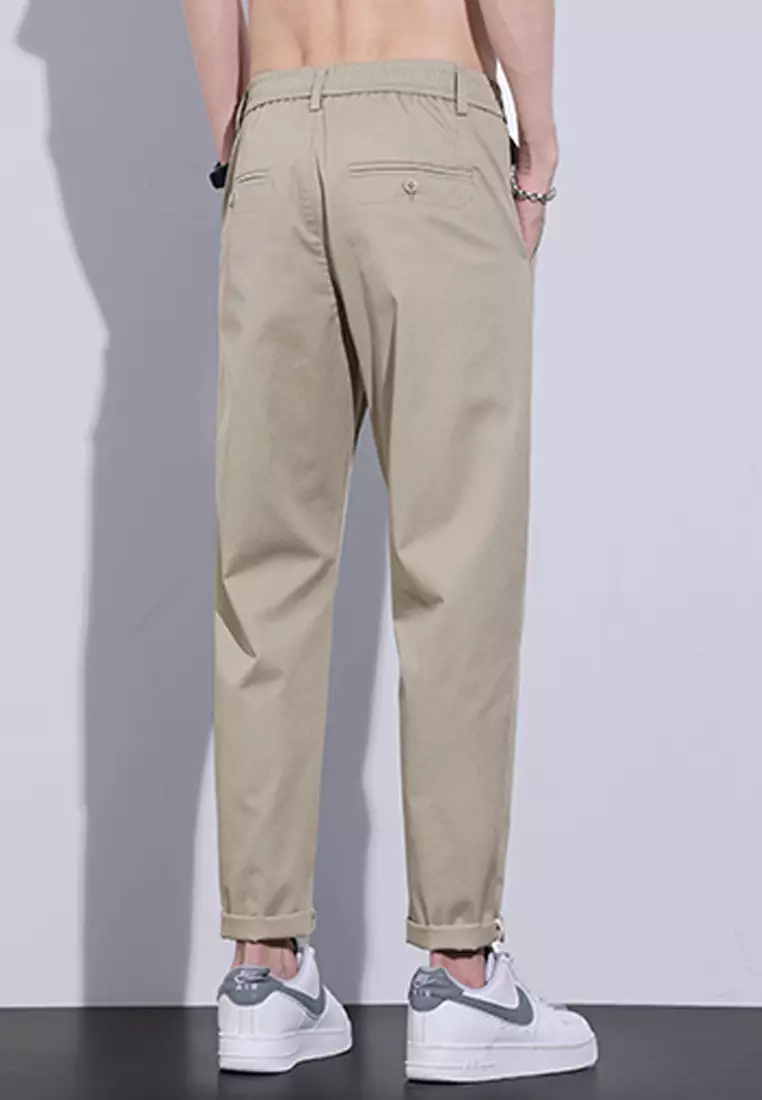 Casual Straight Leg Chino Pants