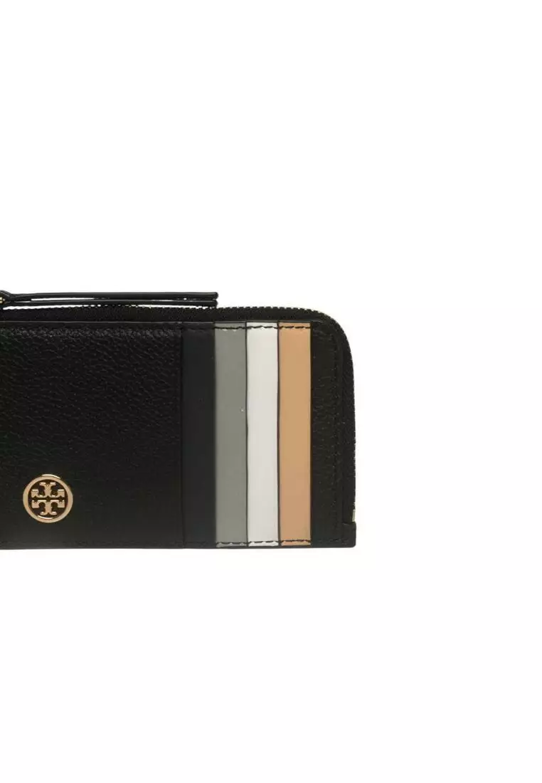 Robinson Pebbled Top-Zip Card Holder/coin Purse