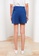 LC WAIKIKI blue Zippered Waist Plain Appliqué Detailed Women's Shorts D7243AACD1C929GS_5
