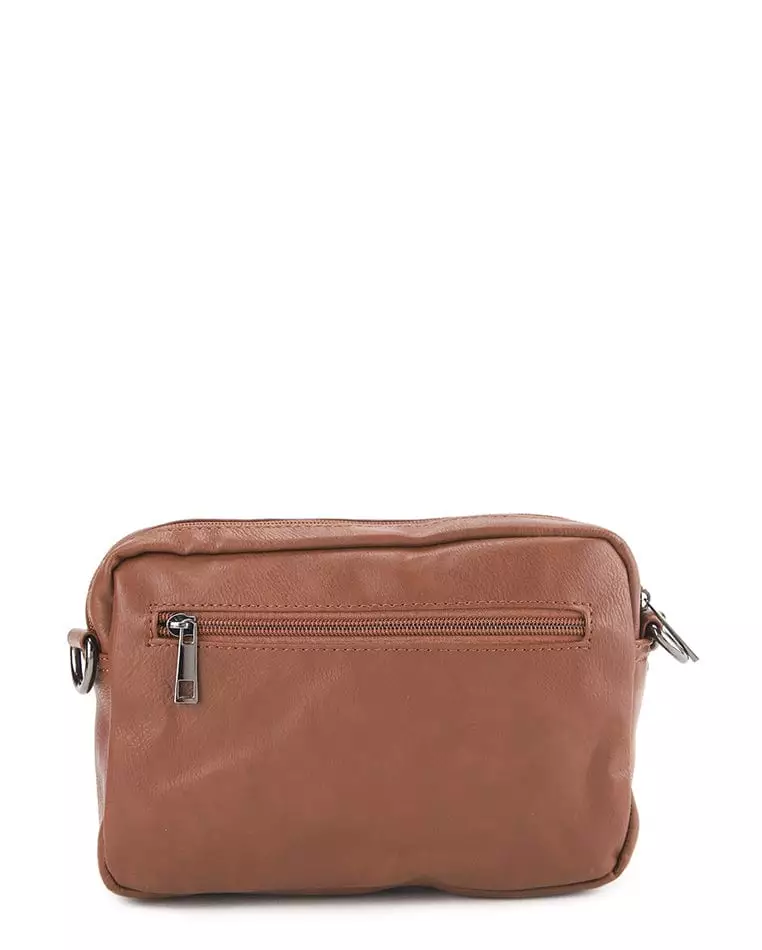 Distressed Leather Charter Crossbody Bag