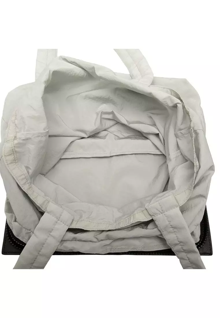 Pre-Loved Bottega Veneta Intrecciato Trimmed Nylon Eco Tote
