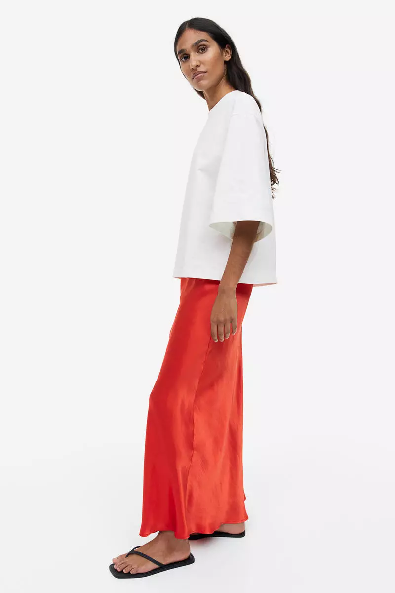 Buy H&M Satin skirt 2024 Online ZALORA